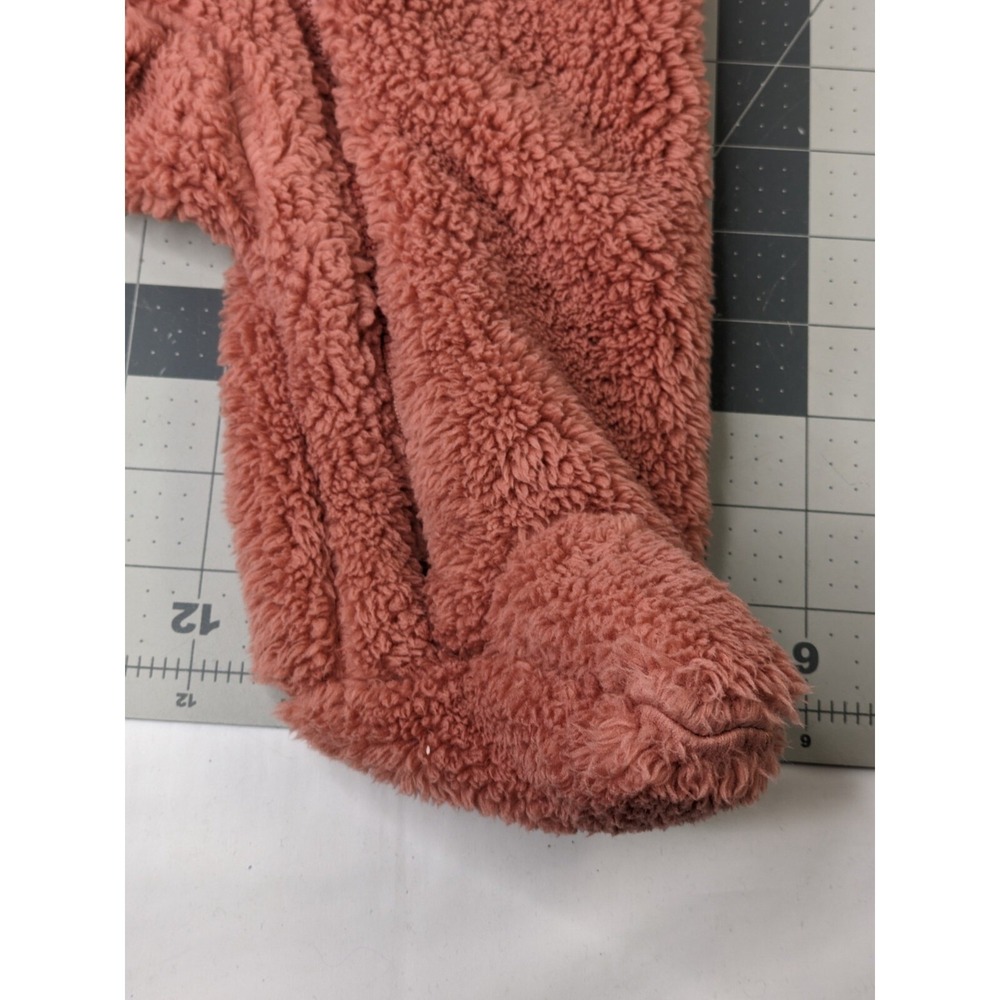 Carters Hooded One Piece Pram Suit Snuggle Bodysuit Sherpa Sz 3M - Picture 5 of 10